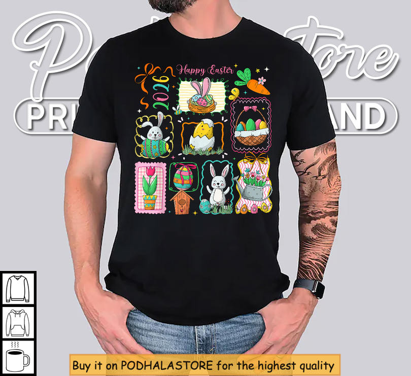 Cute Bunny Eggs Graphic Easter Shirts Women Happy Easter Holiday Gift