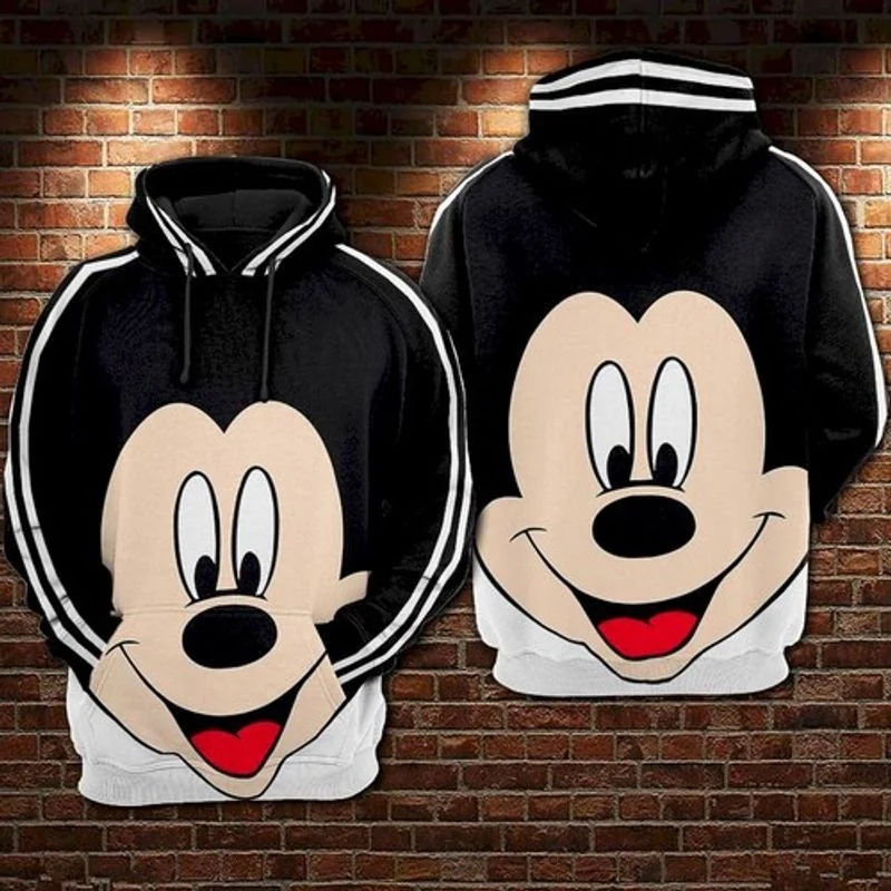 Cute Cartoon Character 3d Hoodie Featuring Playful Smiling Design