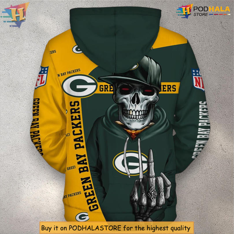 Cute Deaths Artwork Green Bay Packers Hoodies For Men Zip Hoodie 3D Cute Deaths Artwork Green Bay Packers Hoodies For Men Zip Hoodie 3D