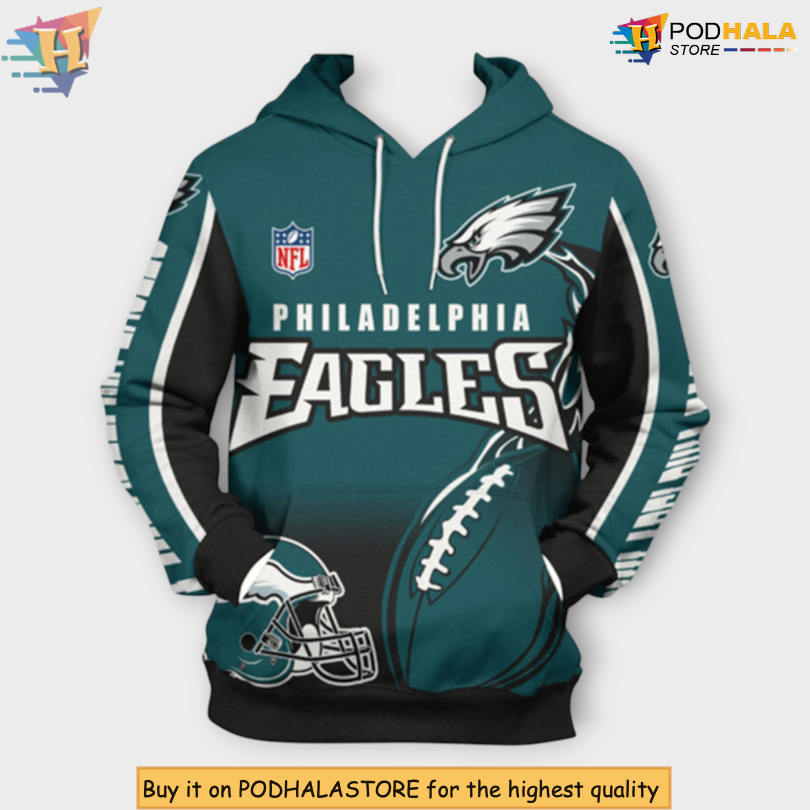 Cute Flame Ball Graphic Philadelphia Eagles Christmas Hoodie 3D Apparel