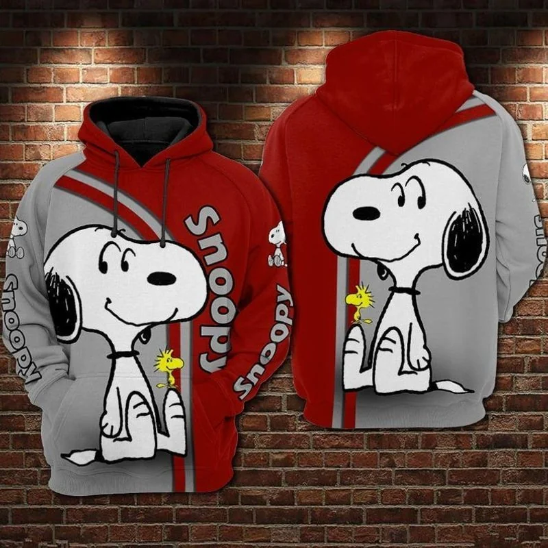 Cute Snoopy 3d Hoodie With Playful Beagle Illustration And Whimsical Design