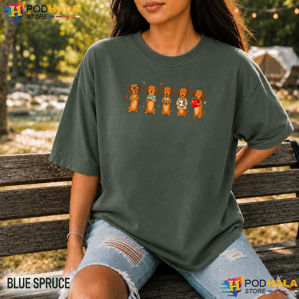 Dachshund Teacher School Comfort Colors Shirt Funny Back To School Apparel Dachshund Teacher School Comfort Colors Shirt Funny Back To School Apparel