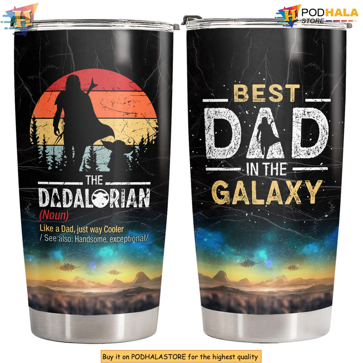 Dadalorian Father's Day Tumbler 2026 Daddy Birthday Gift From Daughter Son