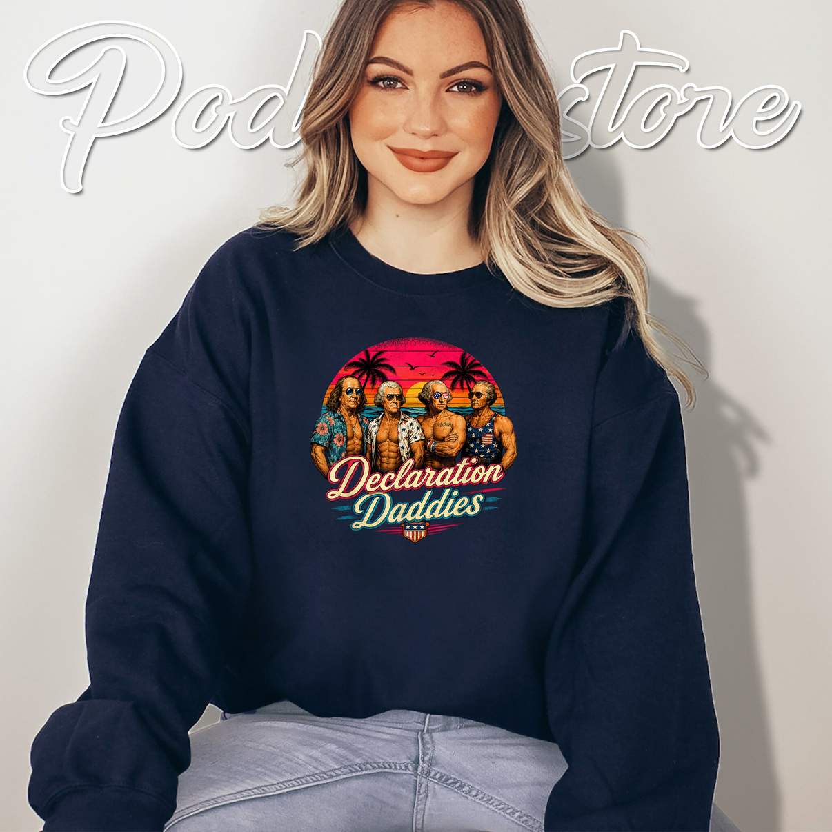 Declaration Daddies Funny T-Shirt Historical Presidents Parody Retro Apparel Declaration Daddies Funny T-Shirt Historical Presidents Parody Retro Apparel