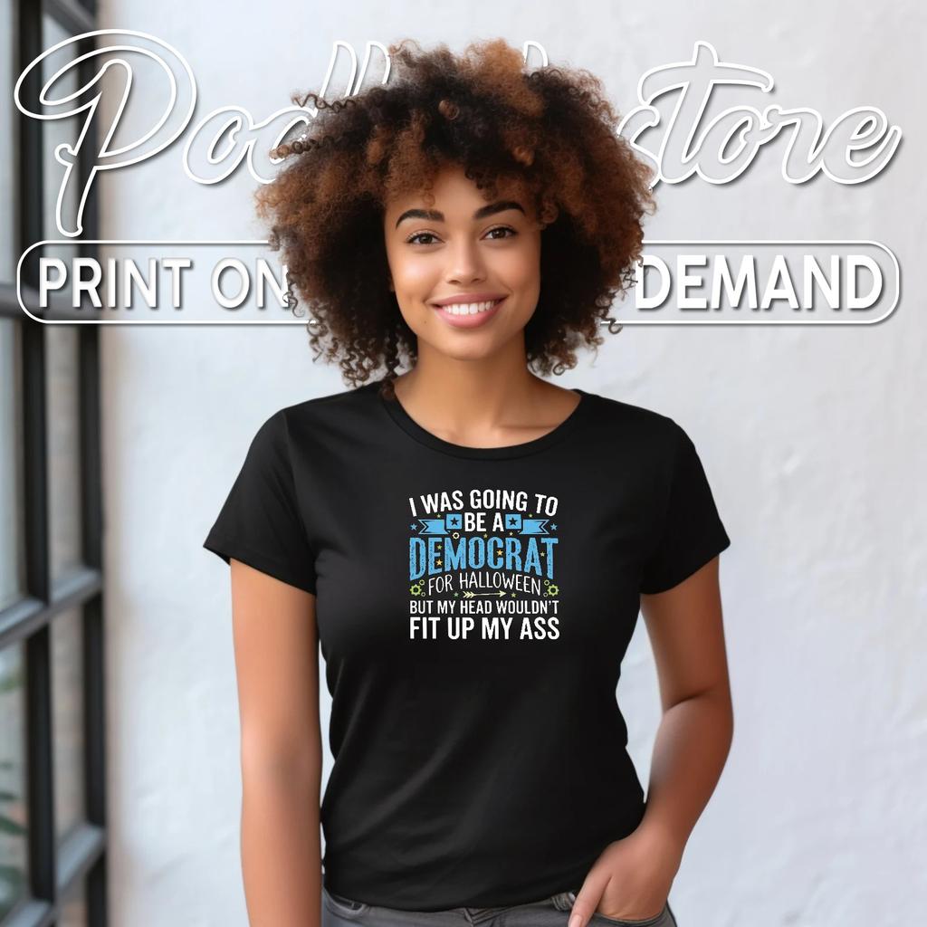 Democrat Political Costume Halloween T-Shirt Funny Apparel Mens Top