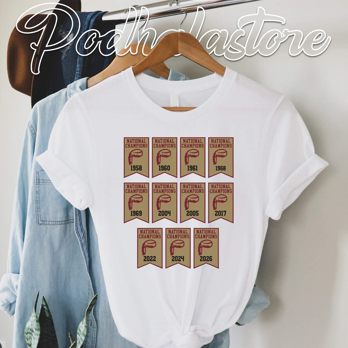 Denver Pioneers 2026 Banners Tee NCAA Championship Ice Hockey Fan Graphic Art Denver Pioneers 2026 Banners Tee NCAA Championship Ice Hockey Fan Graphic Art
