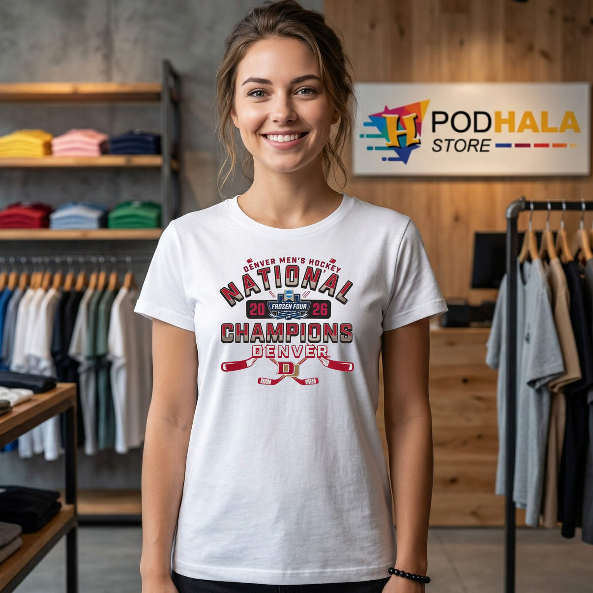 Denver Pioneers 2026 Champions Shirt 11x National Ice Hockey Fan Graphic Art