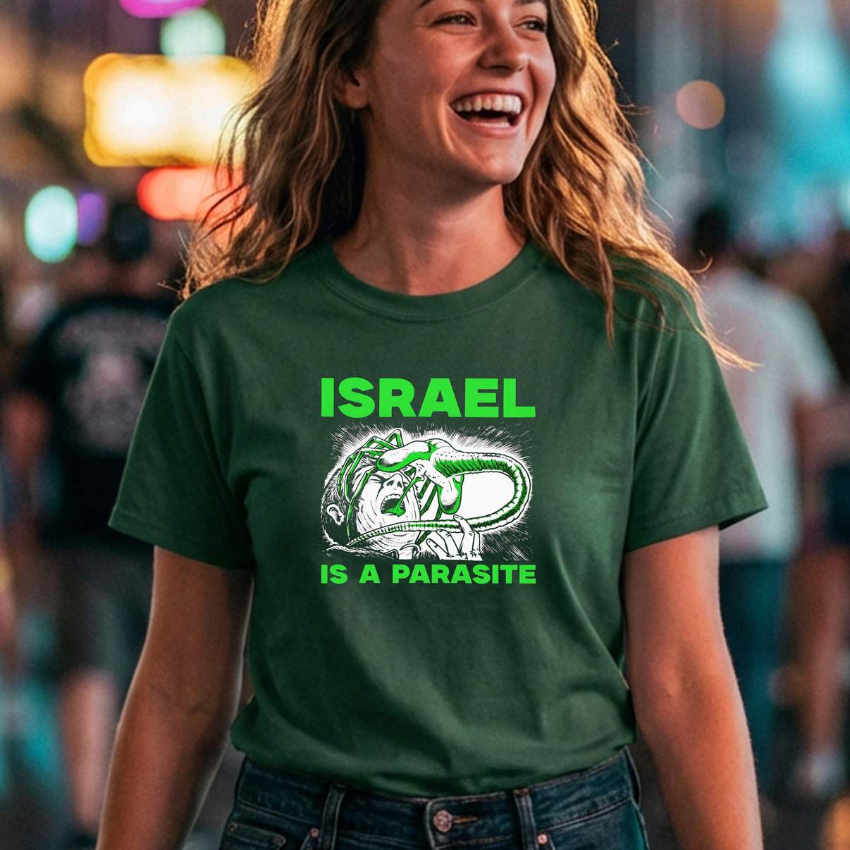 Diablo Macabre Israel Funny Shirt Is A Parasite Political Graphic For Mens