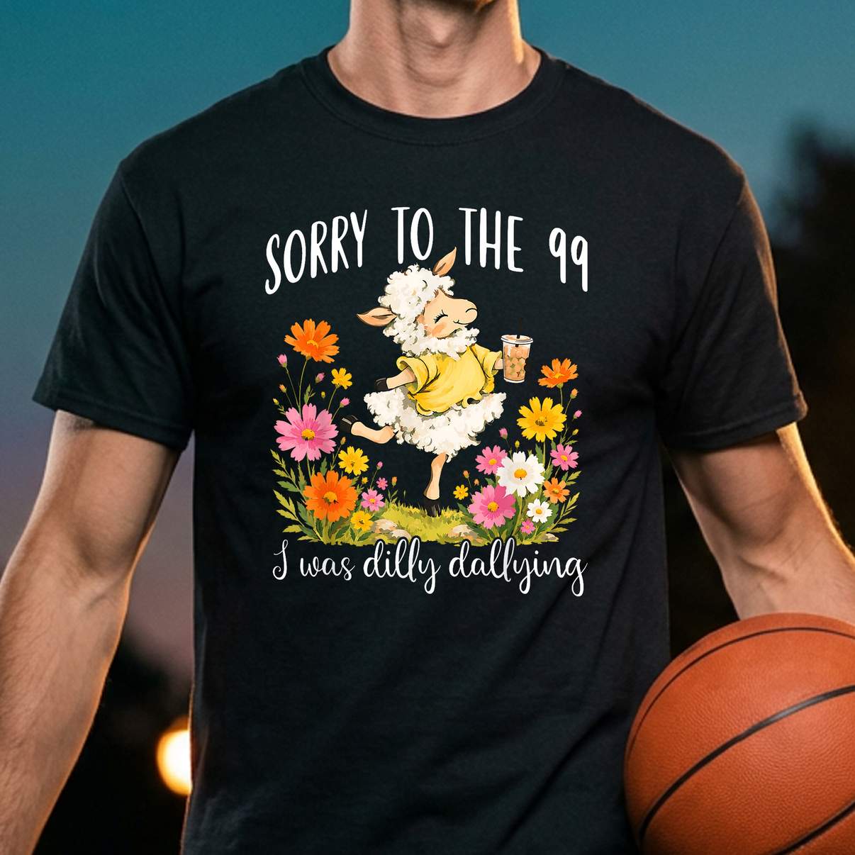 Dilly Dallying Lost Sheep Tshirt Funny Sorry To The 99 Floral Graphic Apparel Dilly Dallying Lost Sheep Tshirt Funny Sorry To The 99 Floral Graphic Apparel