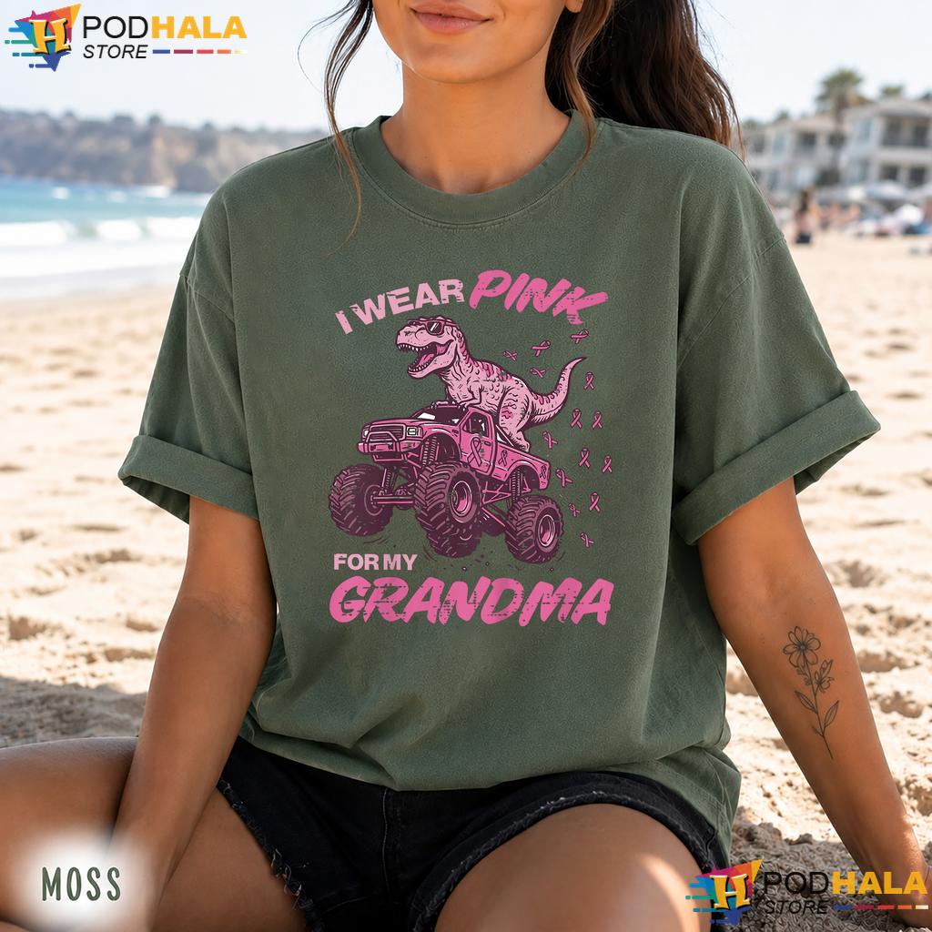 Dino Pink Grandma Boys Comfort Colors Tee Breast Cancer Awareness Dino Pink Grandma Boys Comfort Colors Tee Breast Cancer Awareness
