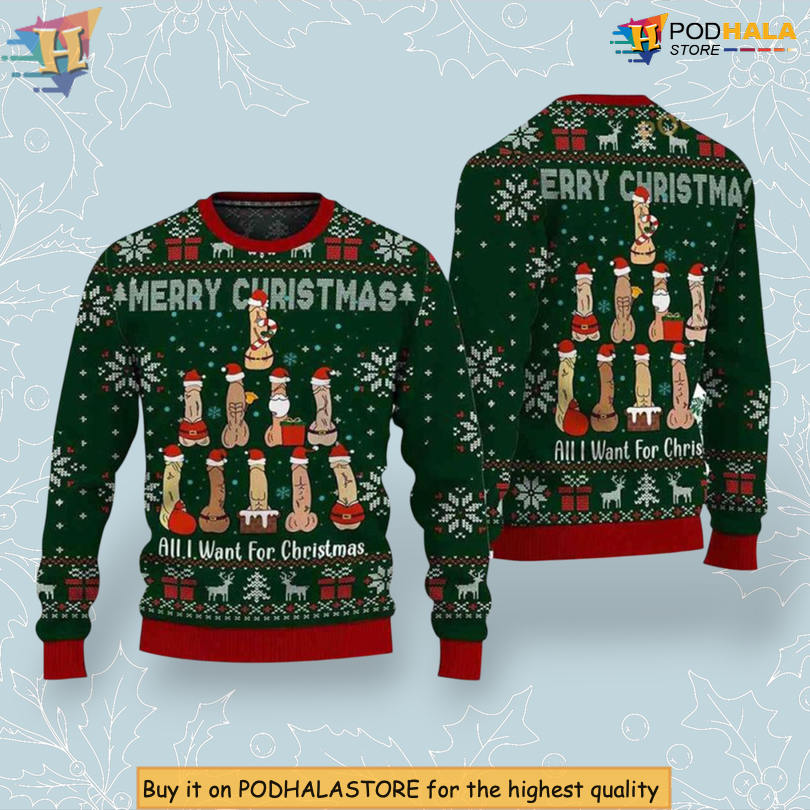 Dirty Merry Dickmas Adult Humor Quote Vintage Christmas Sweater Dirty Merry Dickmas Adult Humor Quote Vintage Christmas Sweater