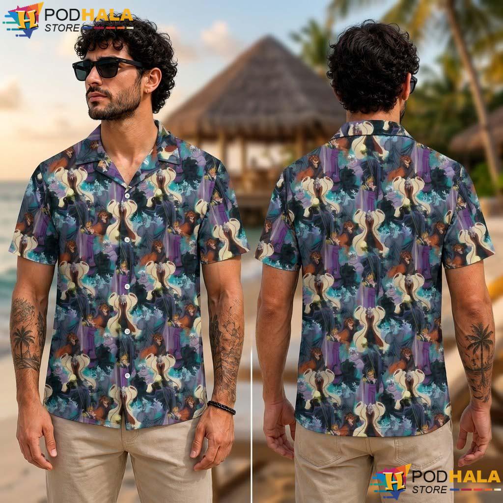 Disney Villains Halloween Aloha Shirt Evil Queen Hades Ursula Aloha Disney Villains Halloween Aloha Shirt Evil Queen Hades Ursula Aloha