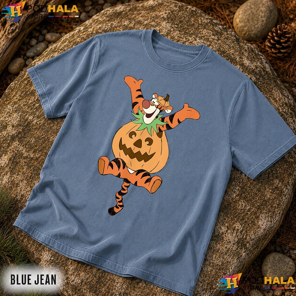 Disney Winnie Pooh Tigger Comfort Colors Shirt Halloween Pumpkin Top Disney Winnie Pooh Tigger Comfort Colors Shirt Halloween Pumpkin Top
