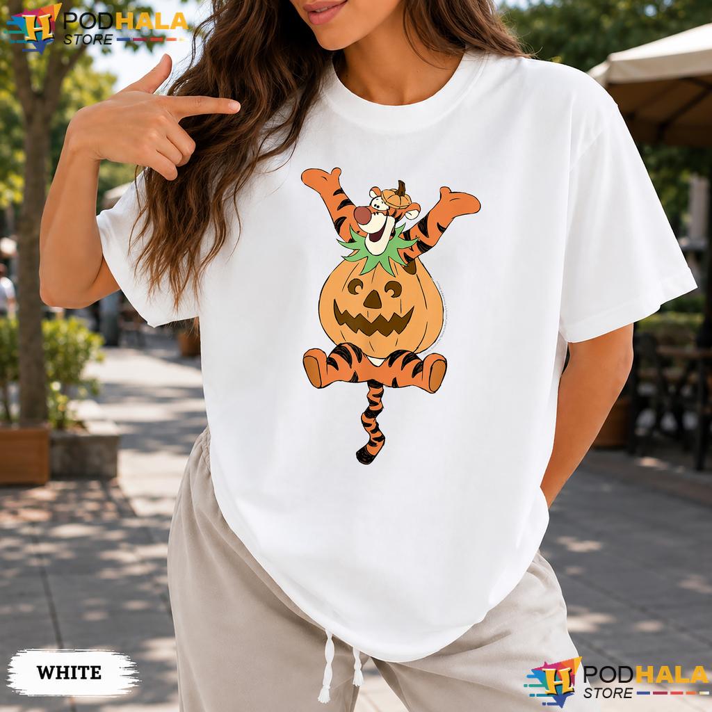 Disney Winnie Pooh Tigger Comfort Colors Tee Halloween Pumpkin Top Disney Winnie Pooh Tigger Comfort Colors Tee Halloween Pumpkin Top