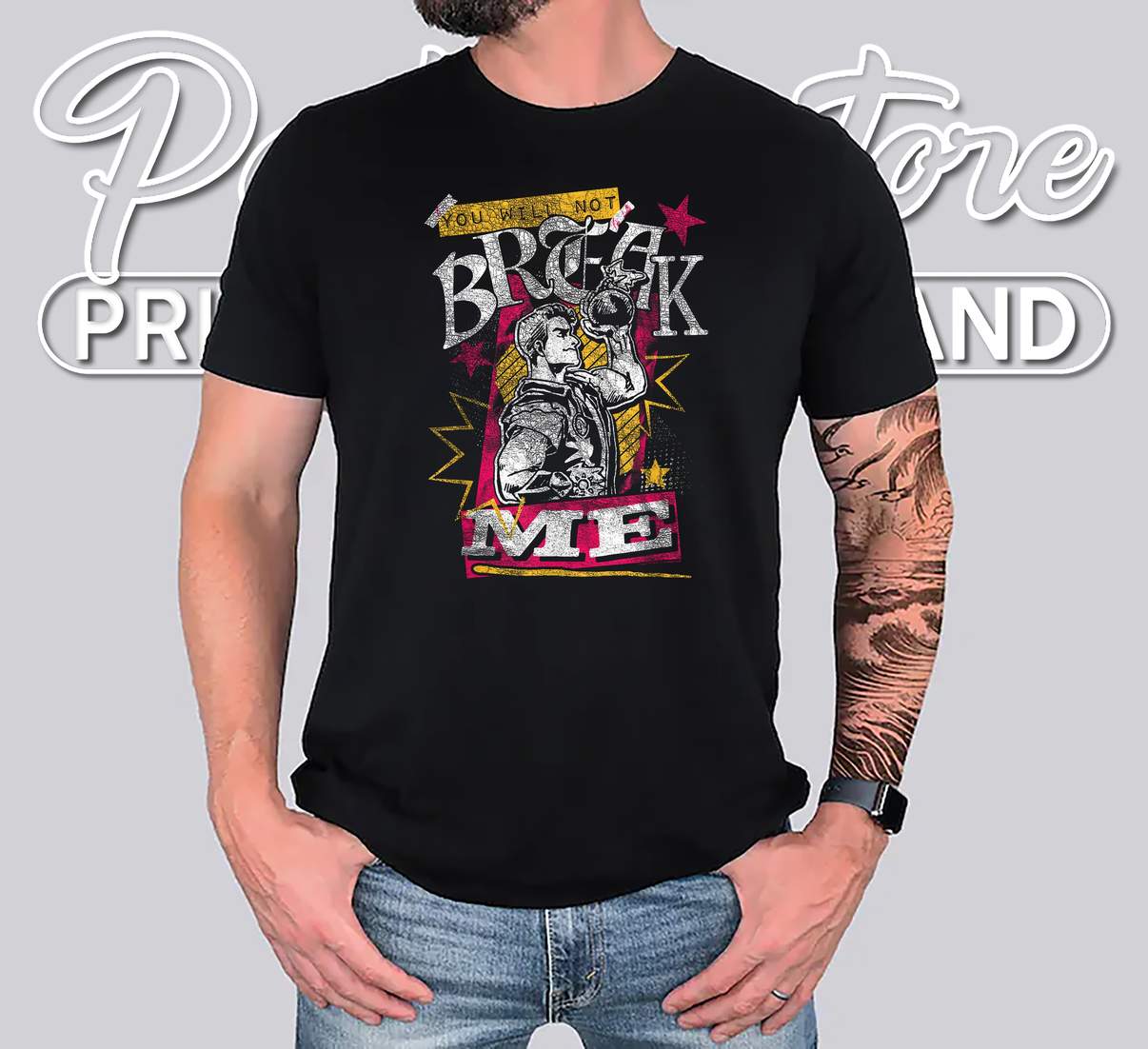 Distressed Carl Scrapbook T-Shirt You Will Not Break Me Funny Graphic Apparel Distressed Carl Scrapbook T-Shirt You Will Not Break Me Funny Graphic Apparel