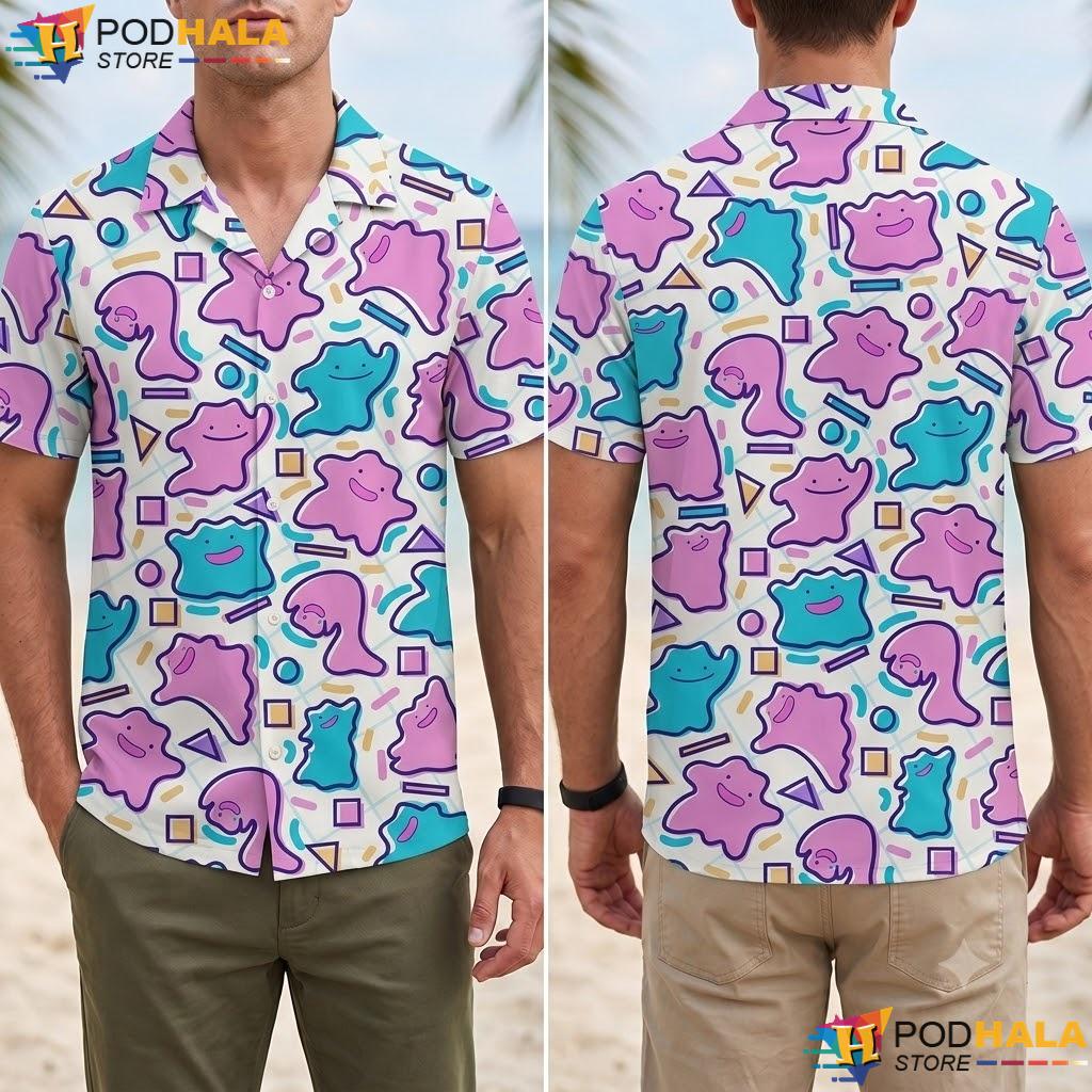 Ditto Tropical Aloha Shirt Cute Summer Beach Vacation Outfit Top Ditto Tropical Aloha Shirt Cute Summer Beach Vacation Outfit Top