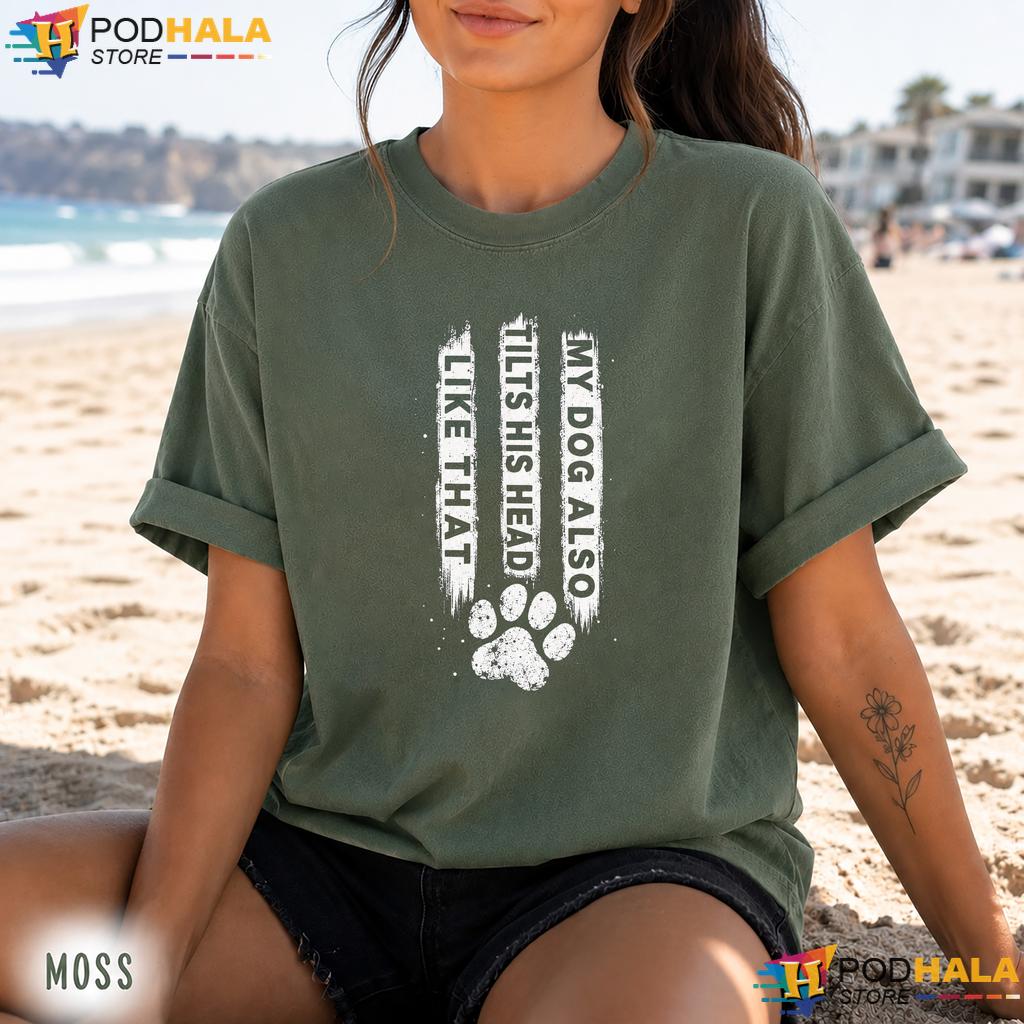 Dog Tilts Head Comfort Colors Tee Funny Puppy Lover Humorous Graphic Tee Dog Tilts Head Comfort Colors Tee Funny Puppy Lover Humorous Graphic Tee