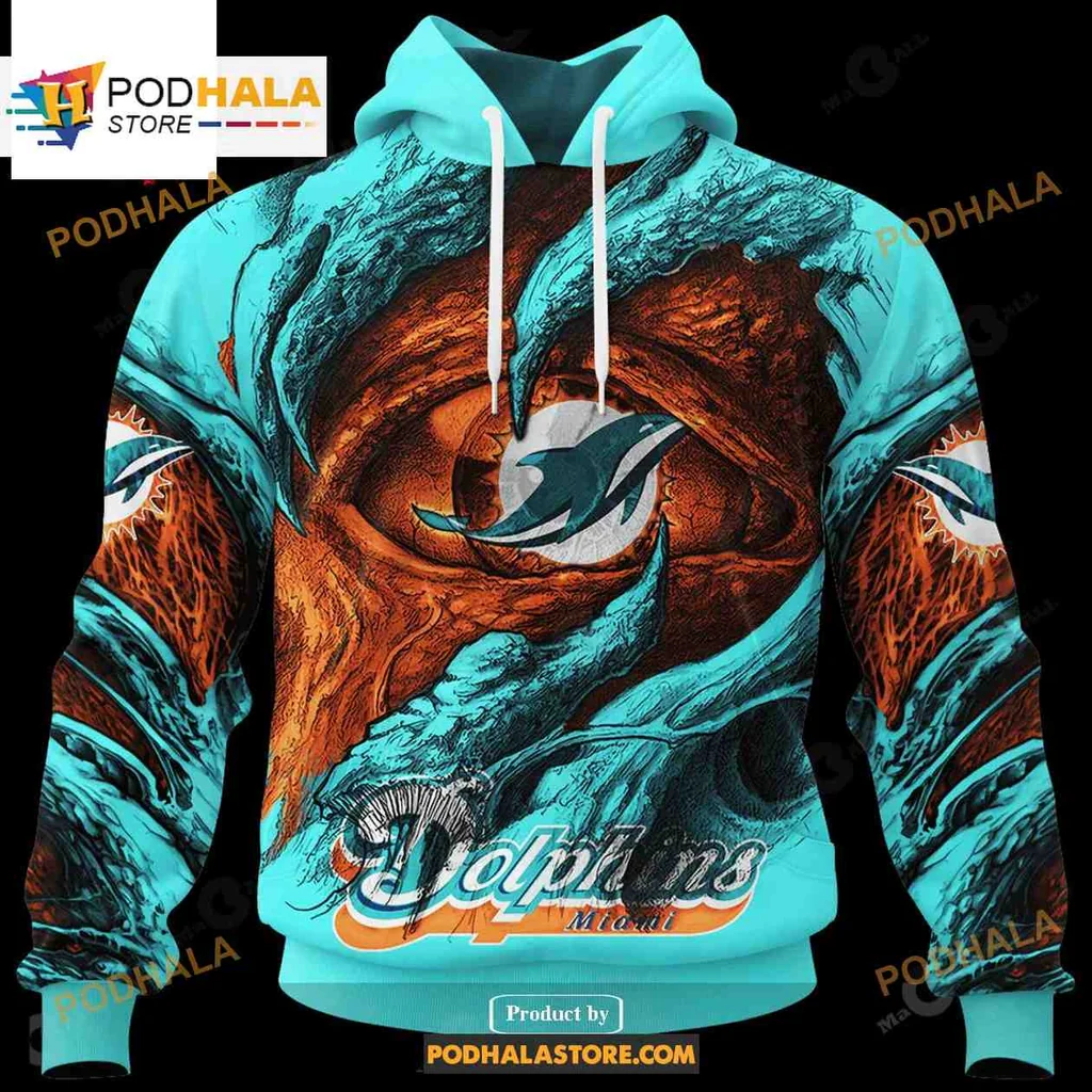 Dolphin Ocean Waves 3d Hoodie With Vibrant Abstract Design