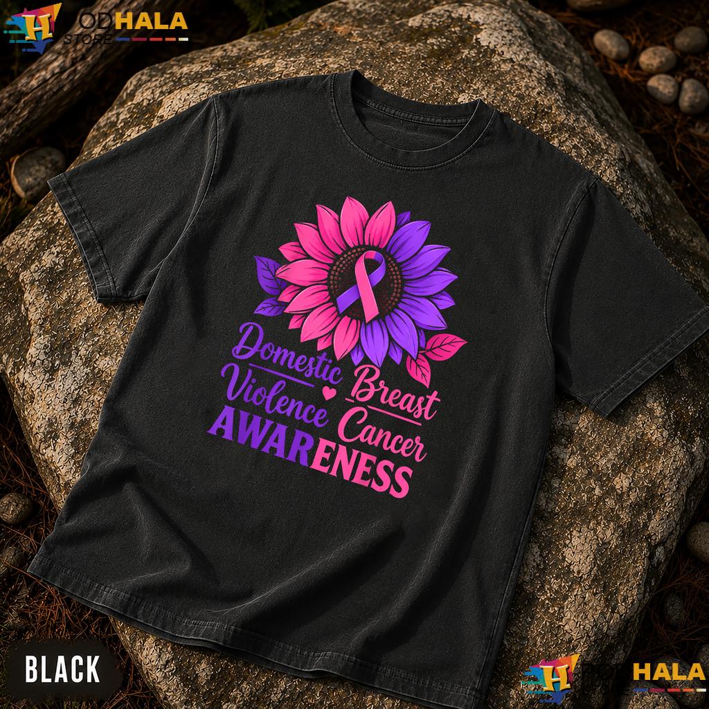 Domestic Violence Breast Comfort Colors Tee Cancer Awareness Support
