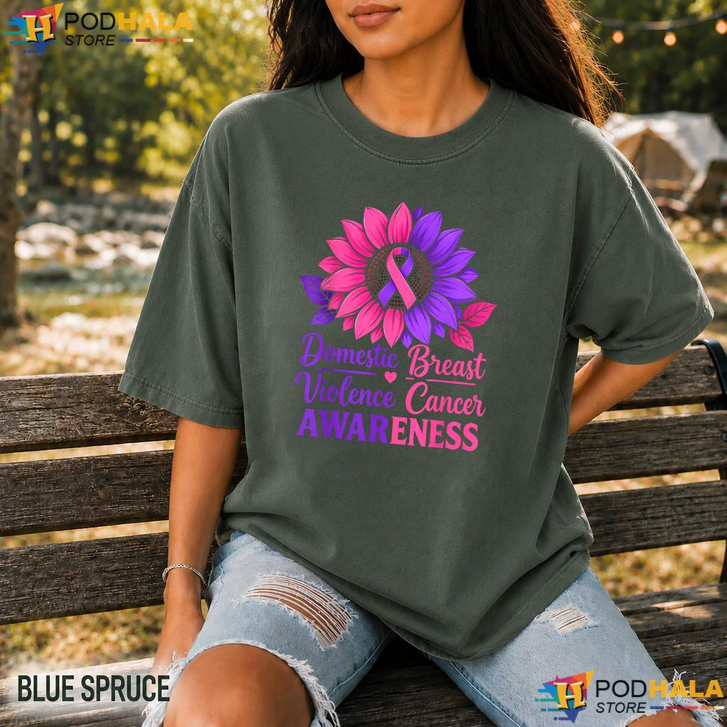 Domestic Violence Breast Comfort Colors T-Shirt Cancer Awareness Support Domestic Violence Breast Comfort Colors T-Shirt Cancer Awareness Support