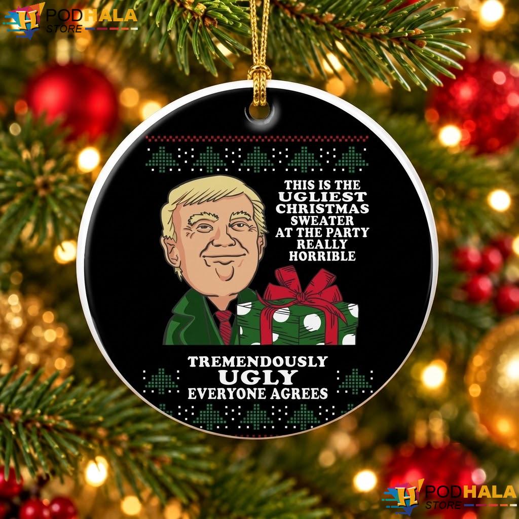 Donald Trump Christmas Ornament Tremendously Funny Political Holiday Gift