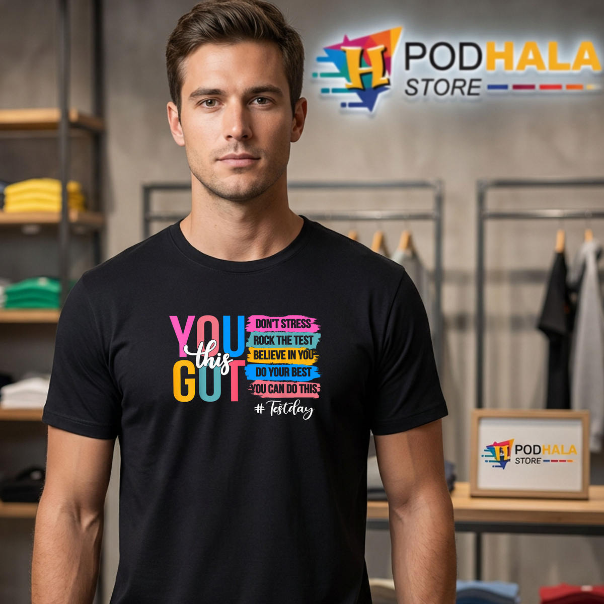 Dont Stress Rock The Test Day Shirt 2026 You Got This Teacher Fan Apparel