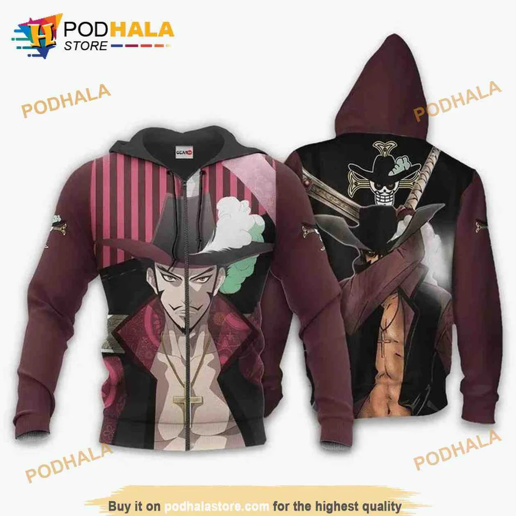 Dracule Mihawk One Piece 3d Hoodie With Bold Design