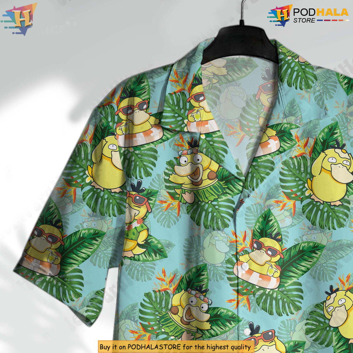 Duck Palm Tree Anime Manga Hawaiian Shirt 2026 Video Game Fan Gifts Graphic Gear