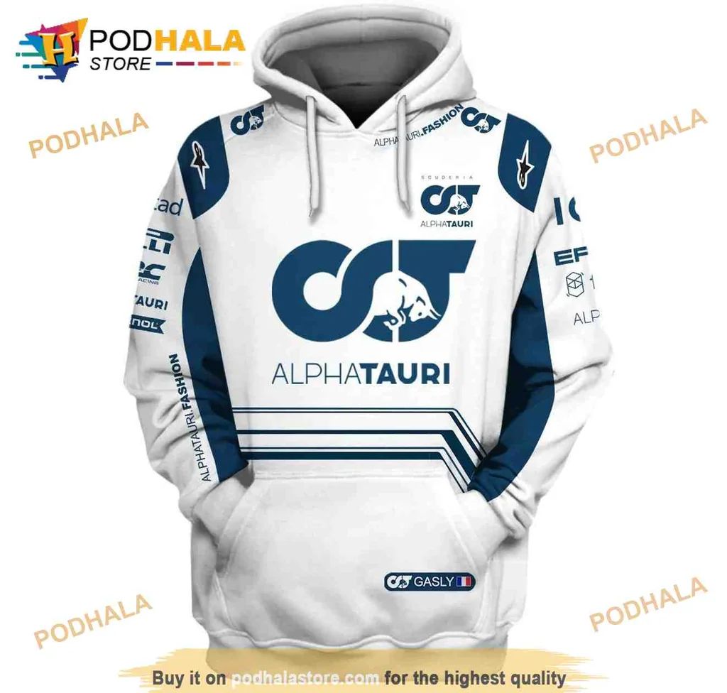 Dynamic Alphatauri Racing Team 3d Hoodie With Sporty Design Elements