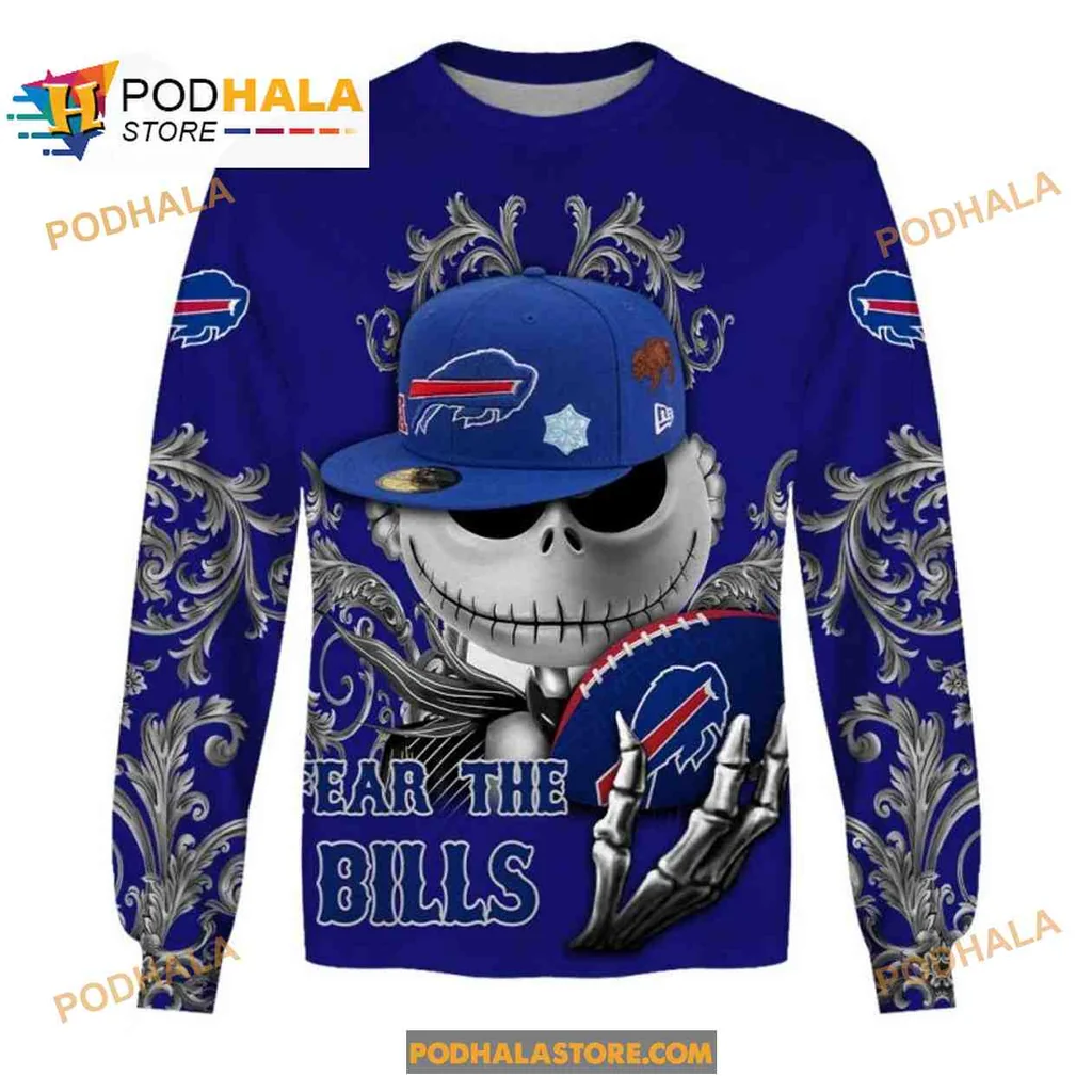 Dynamic Buffalo Bills 3D Print Hoodie With Bold Logo And Floral Patterns Dynamic Buffalo Bills 3D Print Hoodie With Bold Logo And Floral Patterns