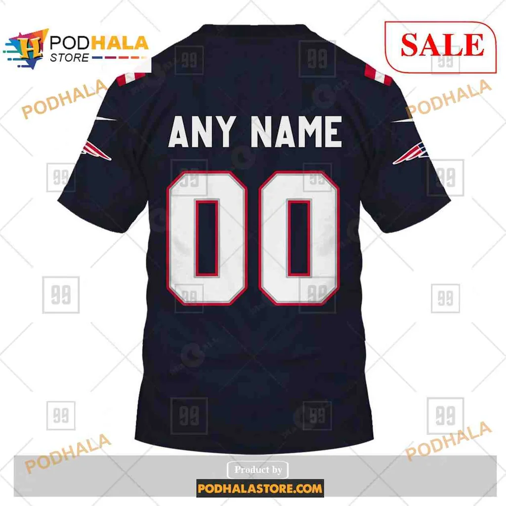 Dynamic New England Patriots 3D Print Hoodie With Bold Logo And Custom Number Dynamic New England Patriots 3D Print Hoodie With Bold Logo And Custom Number