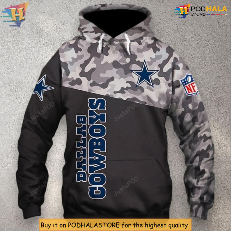Dynamic Sports Design Dallas Cowboys Hoodie Mens 3D Zip Up NFL Wear Dynamic Sports Design Dallas Cowboys Hoodie Mens 3D Zip Up NFL Wear