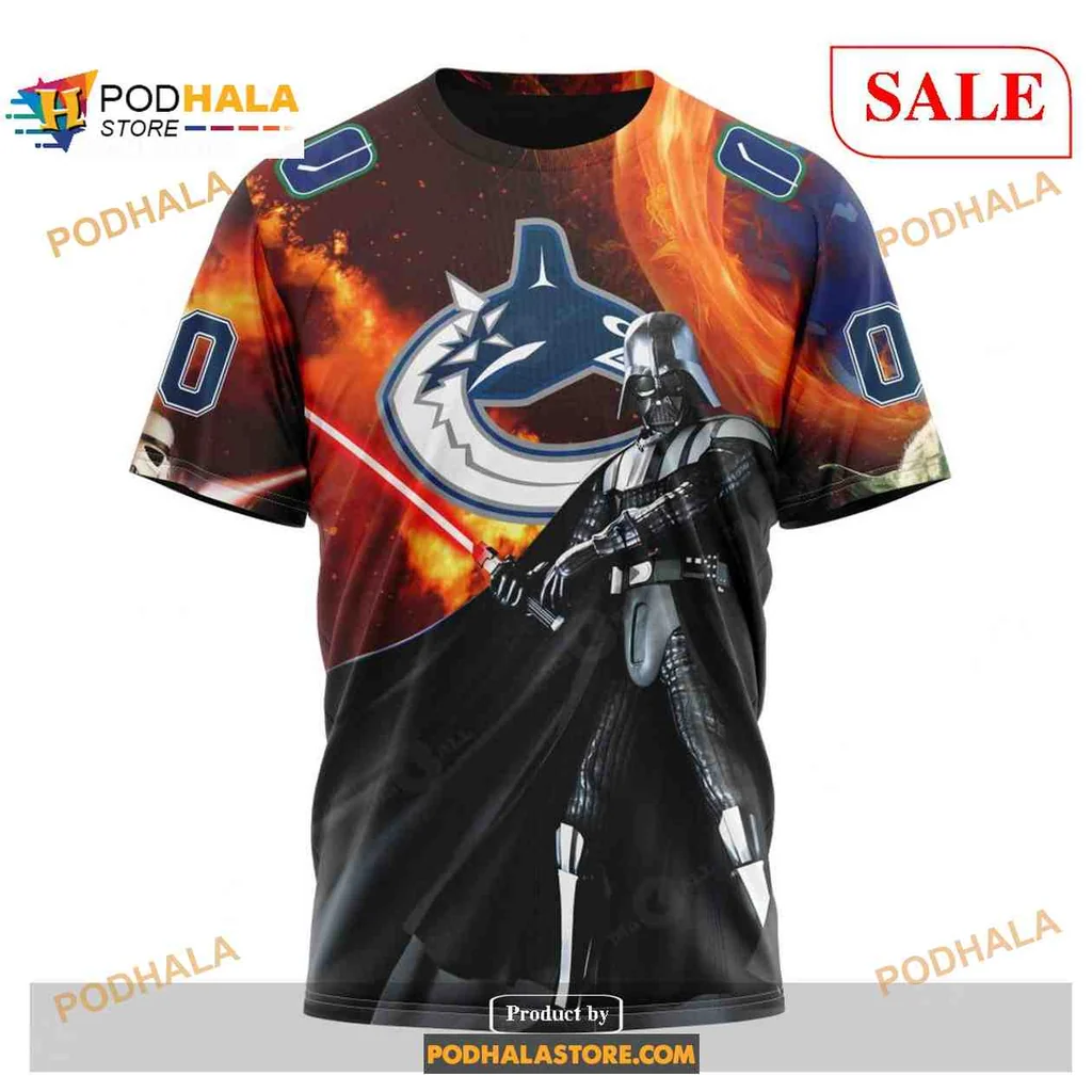 Dynamic Vancouver Canucks Star Wars AOP Hoodie Featuring Darth Vader And Stormtrooper Dynamic Vancouver Canucks Star Wars AOP Hoodie Featuring Darth Vader And Stormtrooper