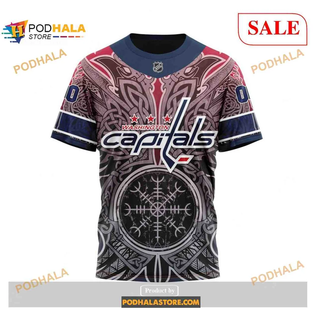 Dynamic Washington Capitals Viking Symbols AOP Hoodie Design Dynamic Washington Capitals Viking Symbols AOP Hoodie Design