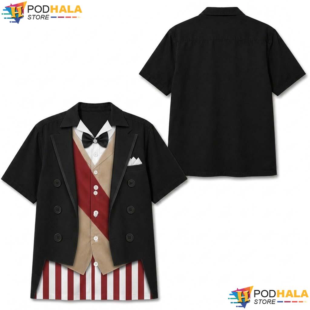 Dynamite Guy Halloween Hawaiian Shirt Haunted Mansion Cosplay Outfit