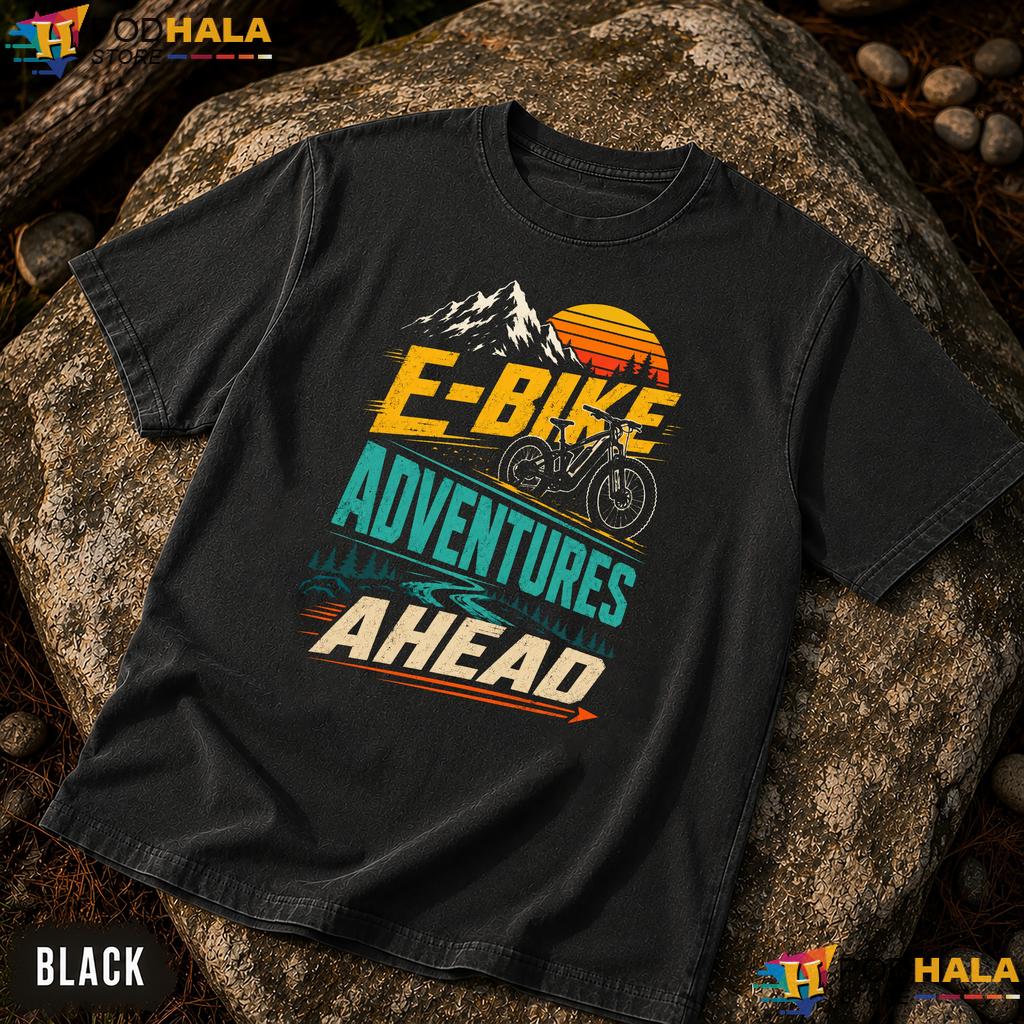 EBike Rider Comfort Colors Shirt Funny E Bike Adventures Ahead Graphic EBike Rider Comfort Colors Shirt Funny E Bike Adventures Ahead Graphic