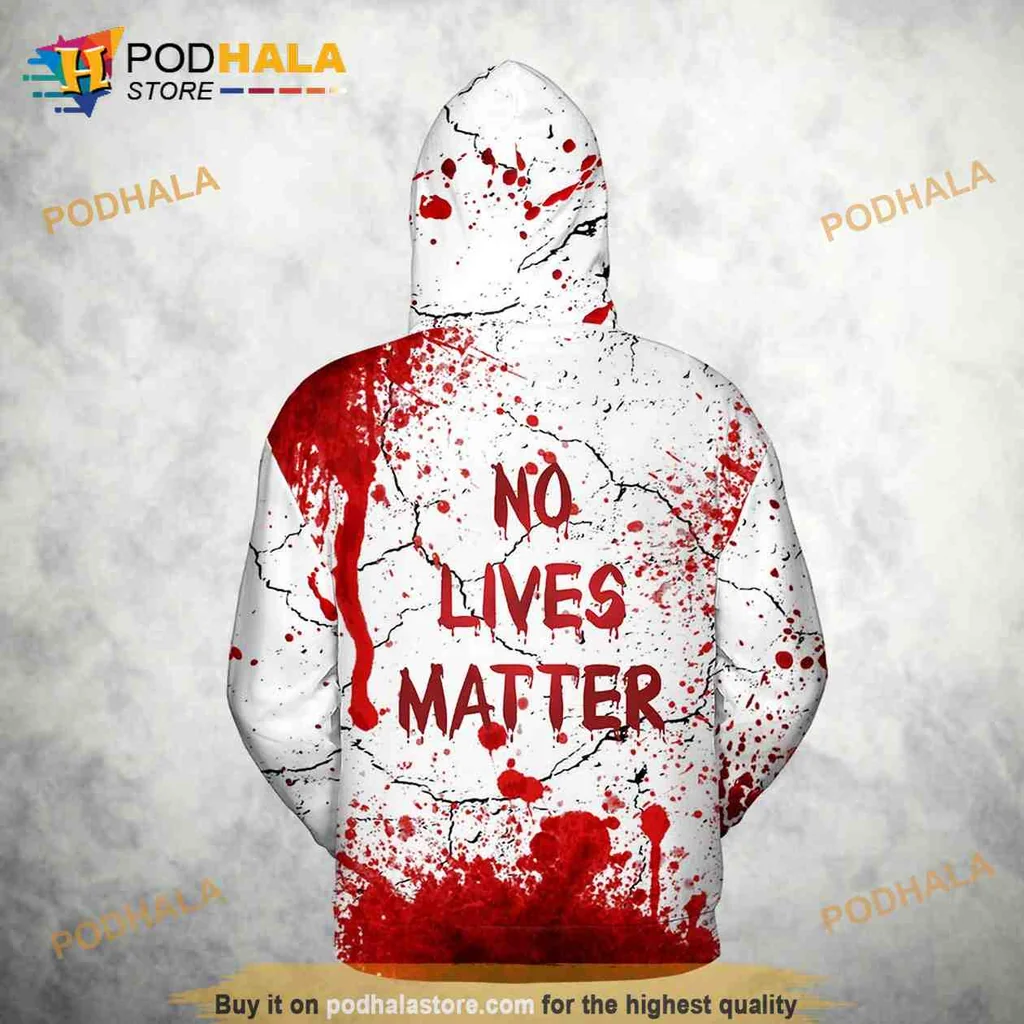 Edgy Michael Myers AOP Hoodie Featuring No Lives Matter Design Edgy Michael Myers AOP Hoodie Featuring No Lives Matter Design