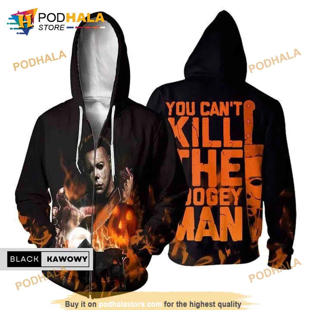 Edgy Michael Myers Boogeyman All Over Print Hoodie, You Cant Kill The Boogeyman Design Edgy Michael Myers Boogeyman All Over Print Hoodie, You Cant Kill The Boogeyman Design