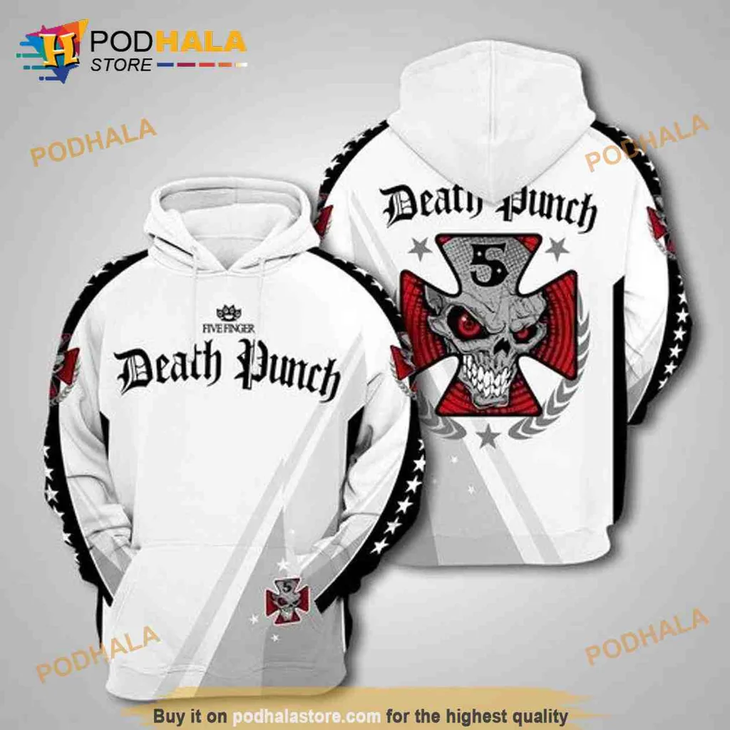 Edgy Red And Black Skull 3d Hoodie With Intricate Details And Emblems