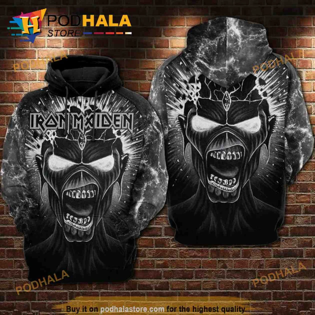 Edgy Skull Crown 3d Hoodie With Fierce Graphic Design