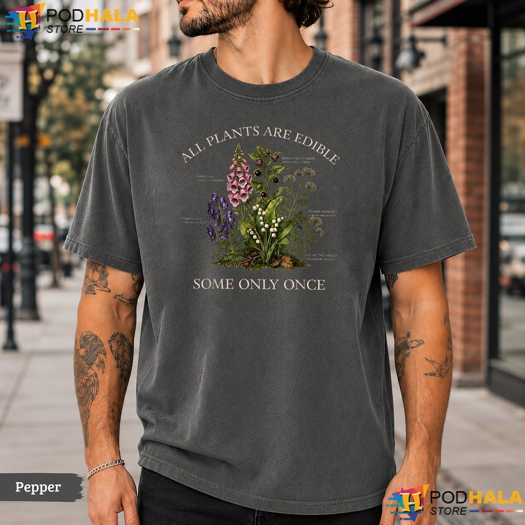 Edible Plants Botany Humor Comfort Colors T-Shirt Funny Gardening Apparel