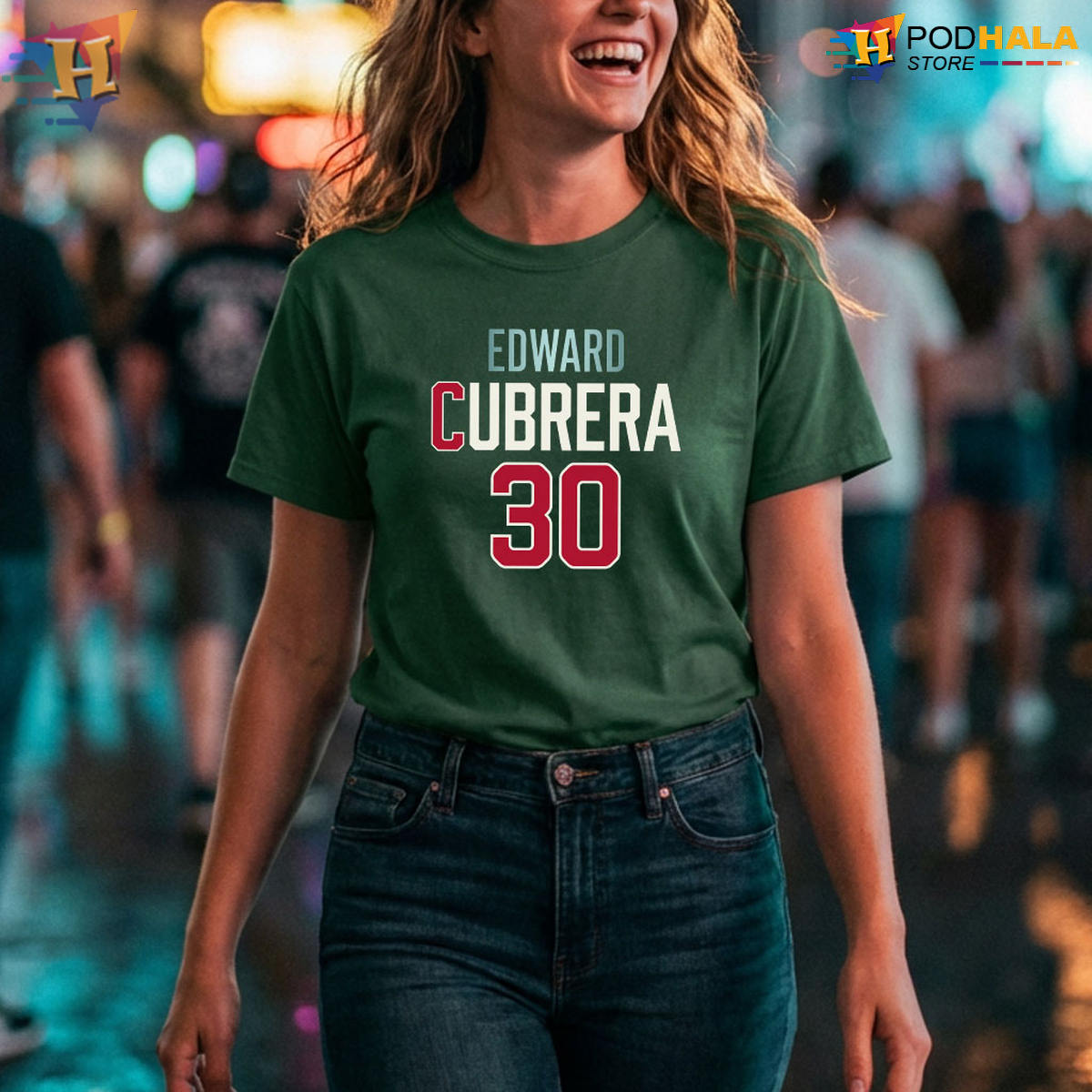Edward Cubrera 30 Black Red Player-Style T-Shirt for Fans and Supporters Gear
