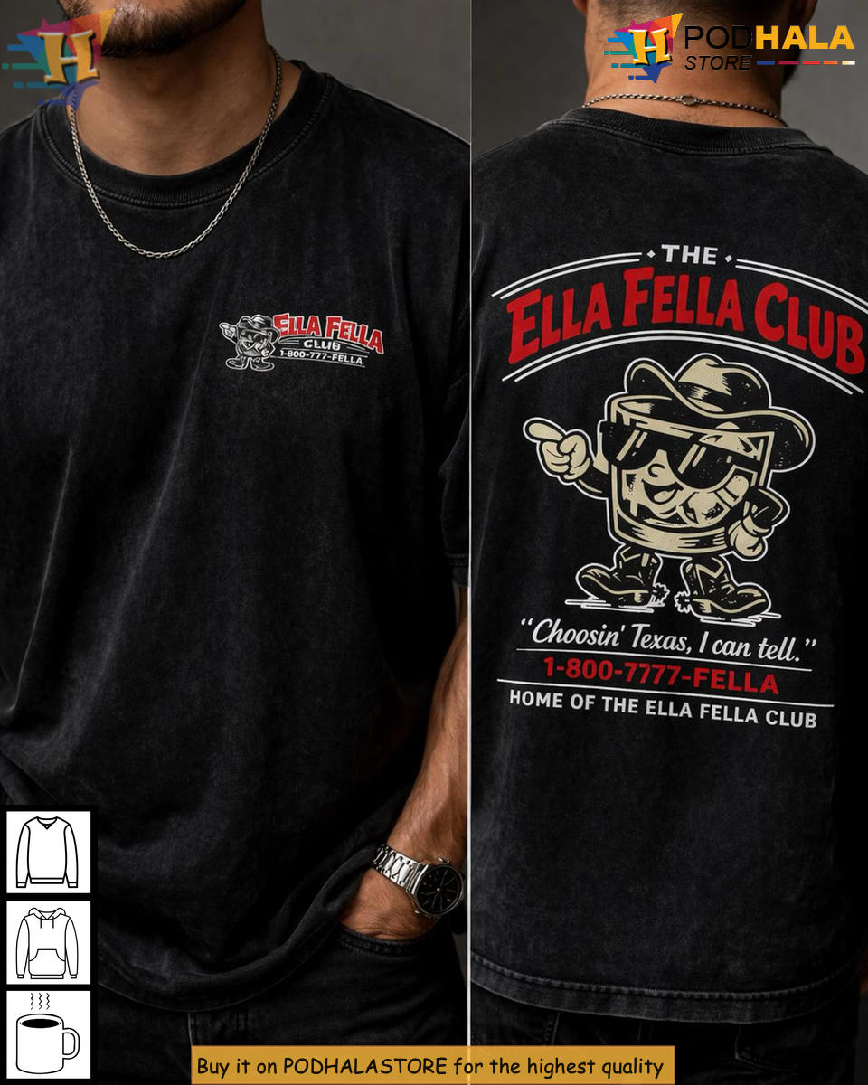 Ella Fella Club Country Music 2026 Tour Shirt Cowboy Whiskey Graphic Gift