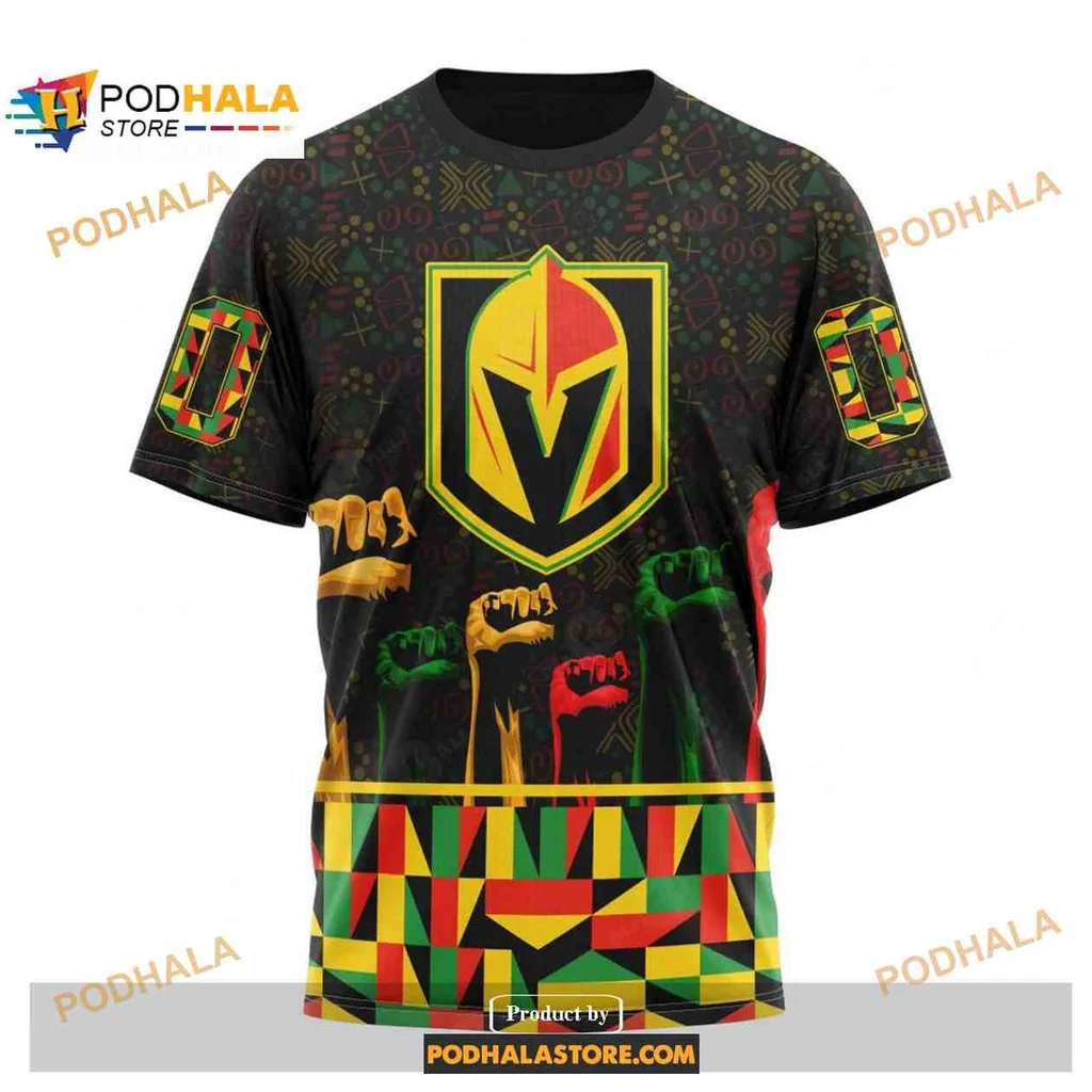 Empowering Vegas Golden Knights AOP Hoodie Celebrating Black History Month Empowering Vegas Golden Knights AOP Hoodie Celebrating Black History Month