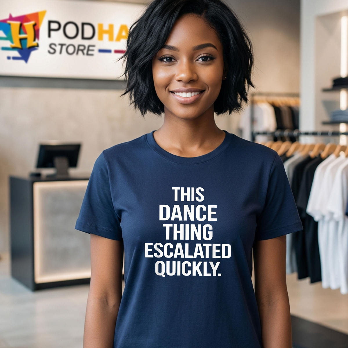 Escalated Quickly Dance Humor Shirt 2026 This Thing Funny Quote Fan Apparel