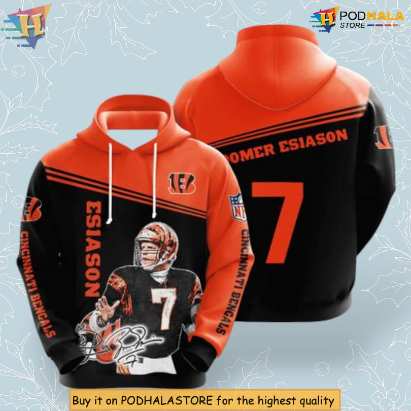 Esiason #7 Player Tribute Personalized Cincinnati Bengals Hoodie 3D NFL Gear
