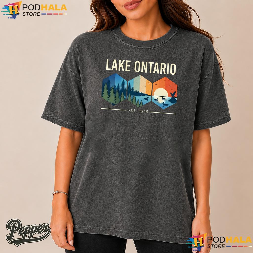 Est 1615 Lake Ontario Comfort Colors Tshirt Adventurous Nature Lover Est 1615 Lake Ontario Comfort Colors Tshirt Adventurous Nature Lover