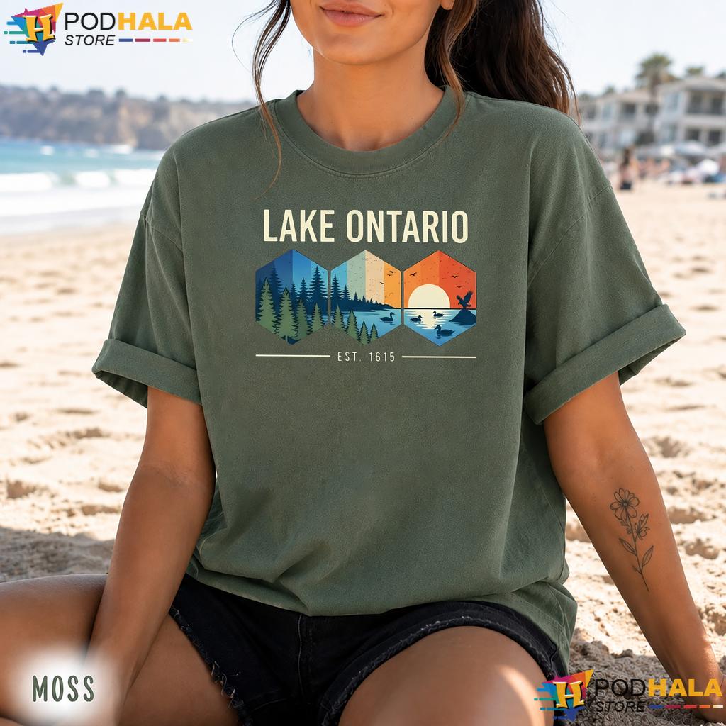 Est 1615 Lake Ontario Comfort Colors Tee Adventurous Nature Lover Est 1615 Lake Ontario Comfort Colors Tee Adventurous Nature Lover