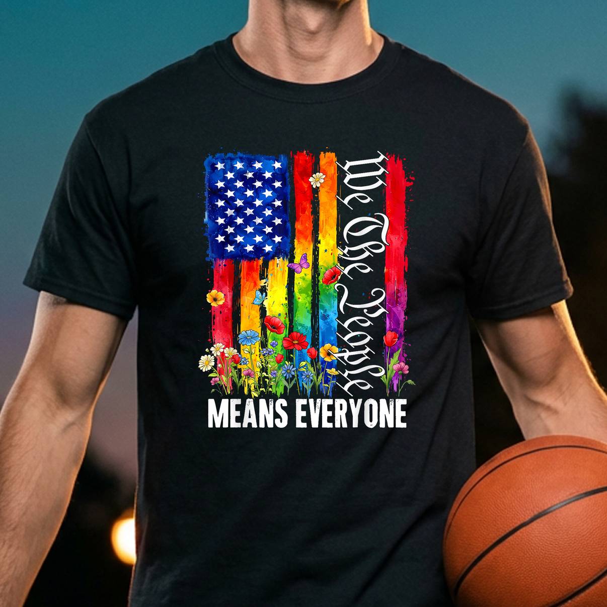 Everyone Means We The People Tee Rainbow LGBT Gay Lesbian Pride Men Everyone Means We The People Tee Rainbow LGBT Gay Lesbian Pride Men