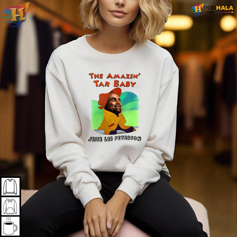 Exclusive Jesse Lee Peterson Merchandise Featuring The Amazin Tar Baby Graphic Design Shirt